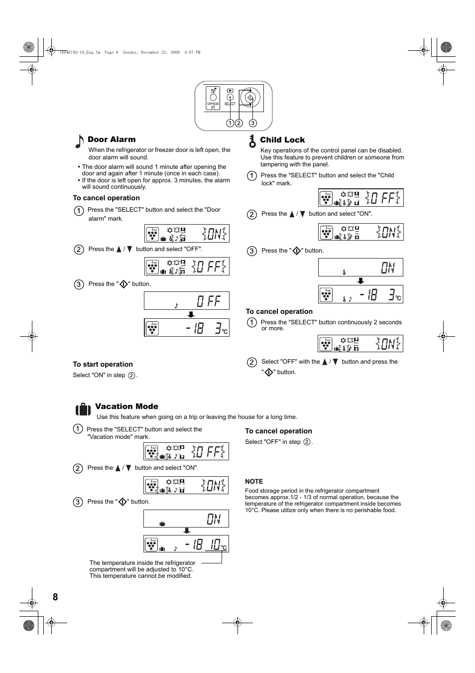 Sharp SJ-F800SPBK User Manual | Page 8 / 173