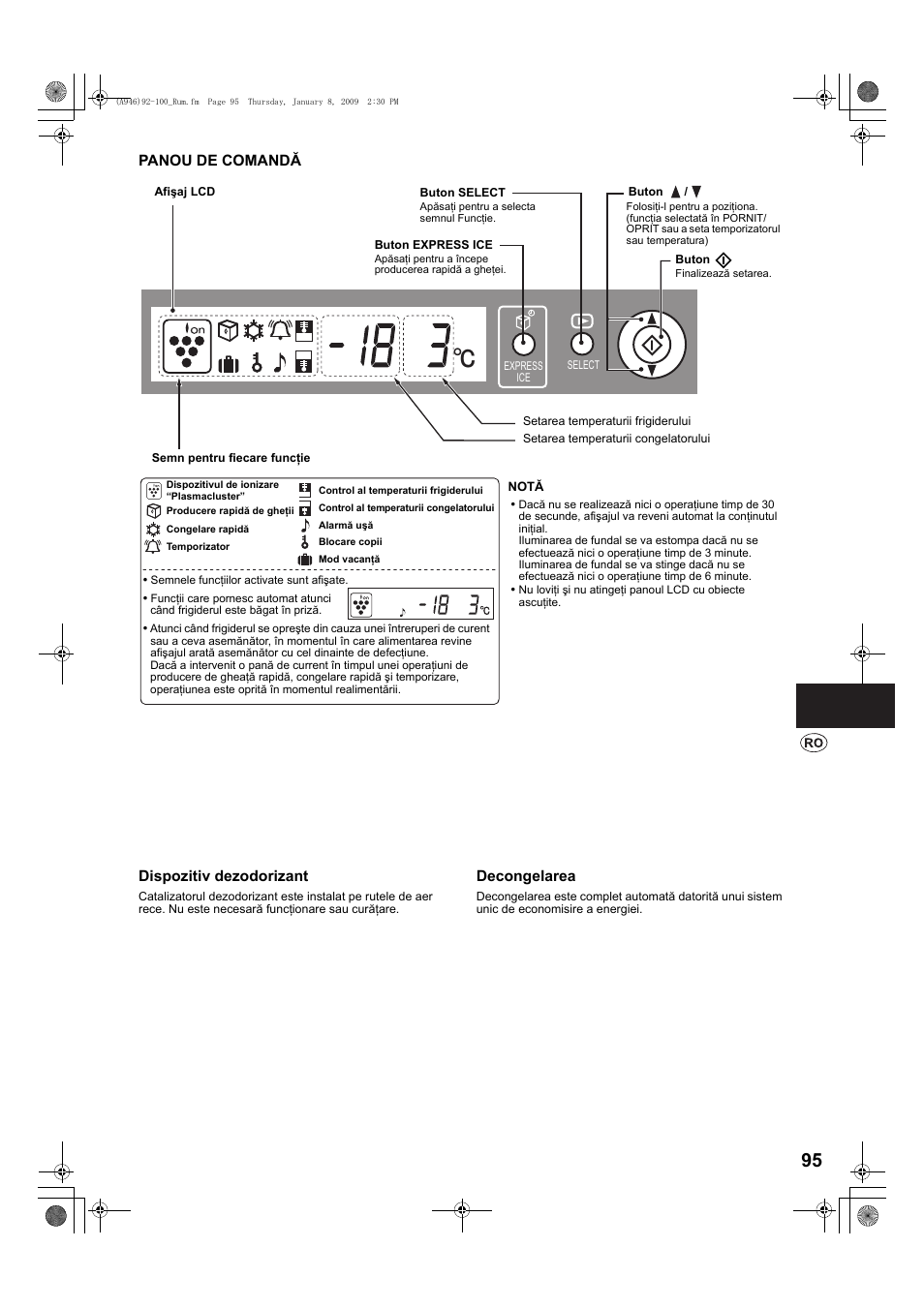Sharp SJ-F800SPBK User Manual | Page 95 / 173