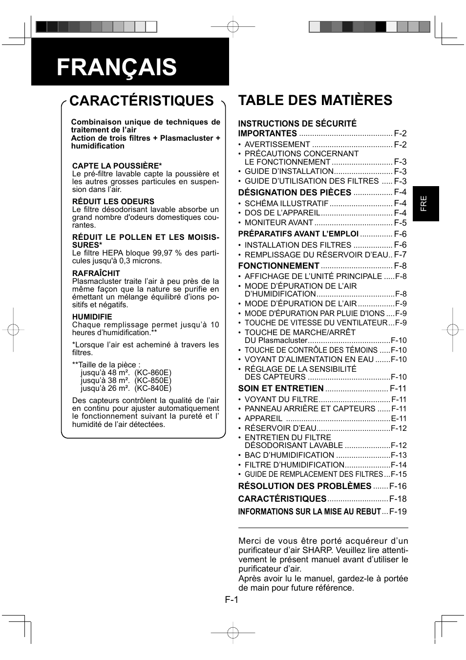 Sharp KC-860E User Manual | Page 43 / 264
