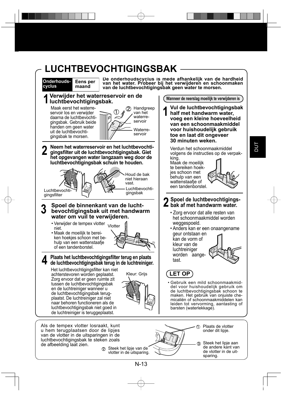 Luchtbevochtigingsbak | Sharp KC-860E User Manual | Page 75 / 264