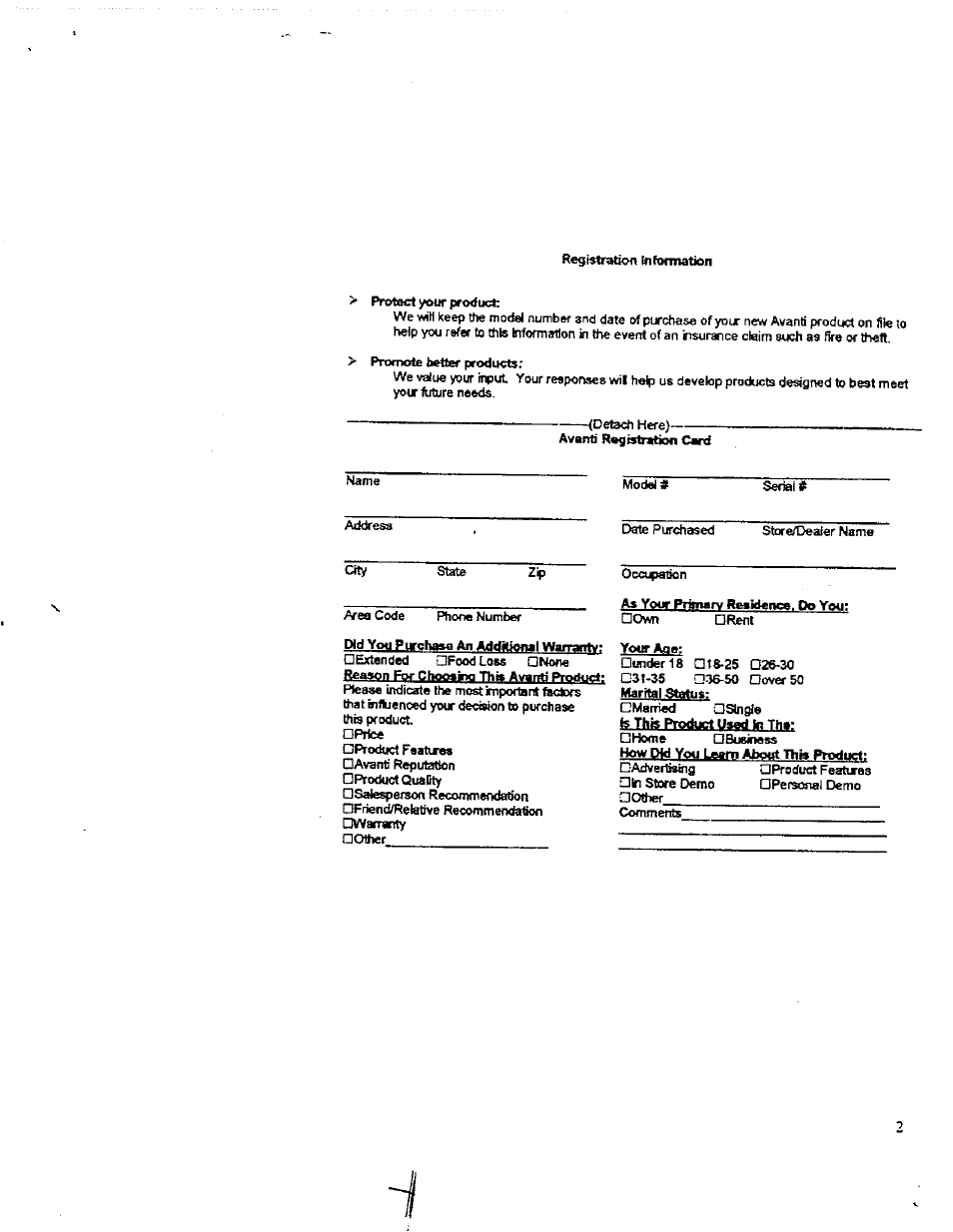 Avanti WC1000 User Manual | Page 3 / 13