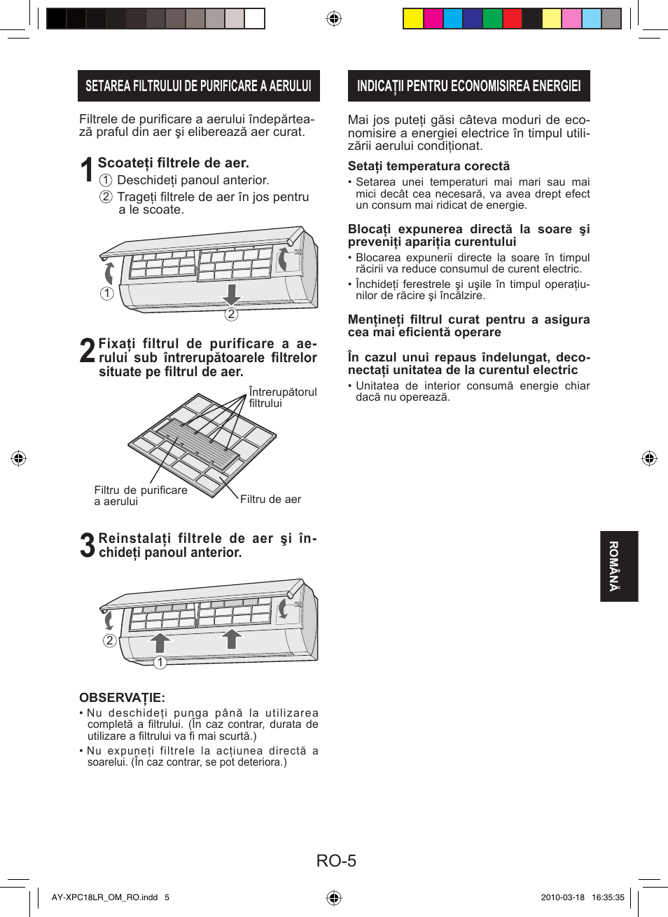 Ro-5 | Sharp AY-XP24LR - AE-X24LR User Manual | Page 103 / 164