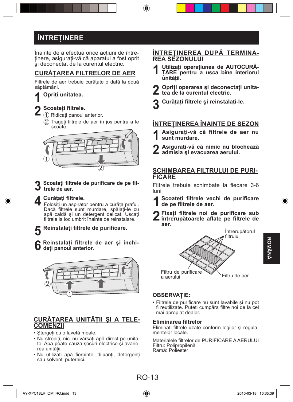 Sharp AY-XP24LR - AE-X24LR User Manual | Page 111 / 164