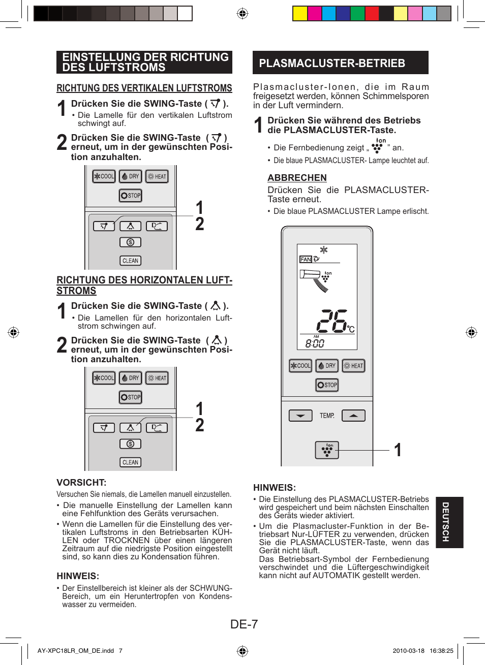 De-7 | Sharp AY-XP24LR - AE-X24LR User Manual | Page 137 / 164