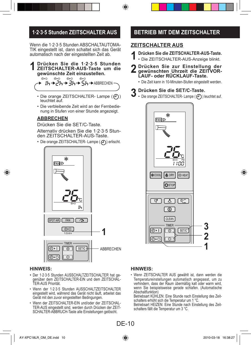 De-10 | Sharp AY-XP24LR - AE-X24LR User Manual | Page 140 / 164