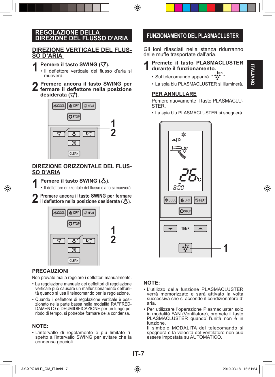 It-7 | Sharp AY-XP24LR - AE-X24LR User Manual | Page 25 / 164