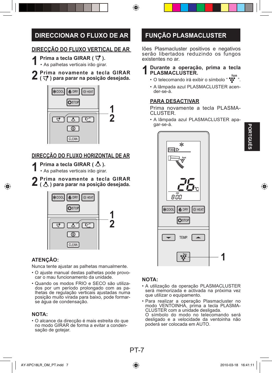 Pt-7 | Sharp AY-XP24LR - AE-X24LR User Manual | Page 57 / 164