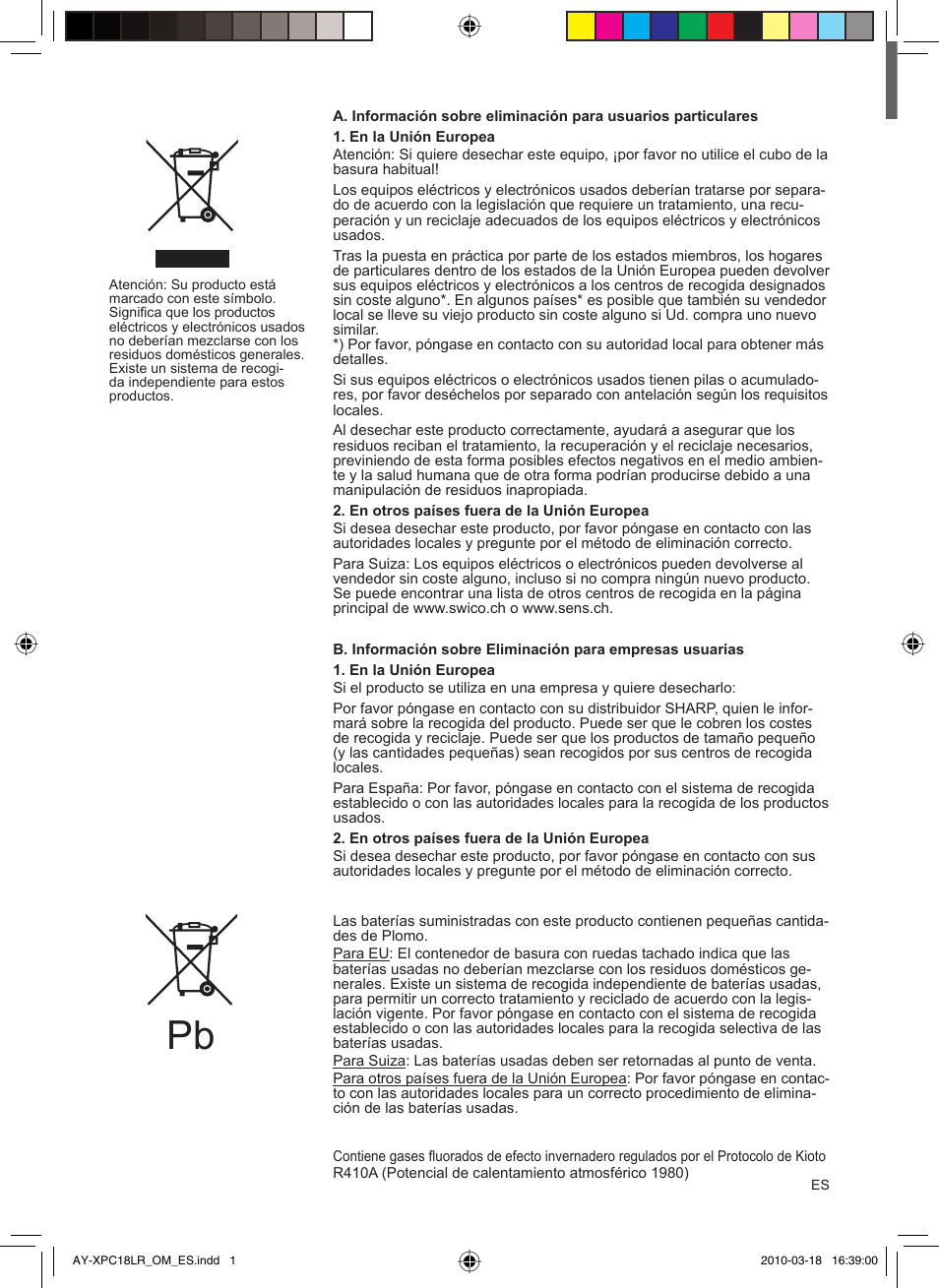 Ay-xpc18lr_om_05_es.pdf | Sharp AY-XP24LR - AE-X24LR User Manual | Page 66 / 164