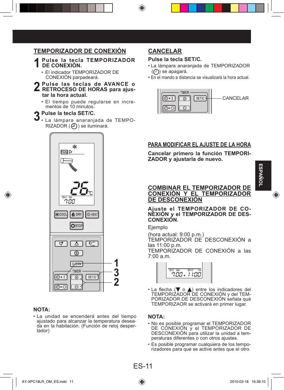 Es-11 | Sharp AY-XP24LR - AE-X24LR User Manual | Page 77 / 164