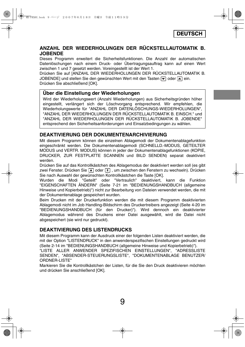 Sharp Moduł ochrony danych User Manual | Page 47 / 196