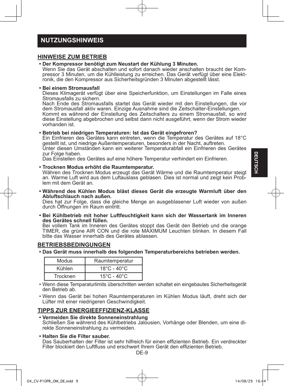 Nutzungshinweis | Sharp CV-P10PR User Manual | Page 77 / 200