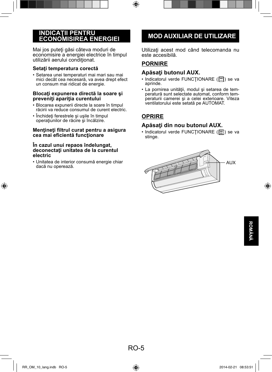 Ro-5 | Sharp AY-XPC12RR-AE-X12RR User Manual | Page 103 / 164