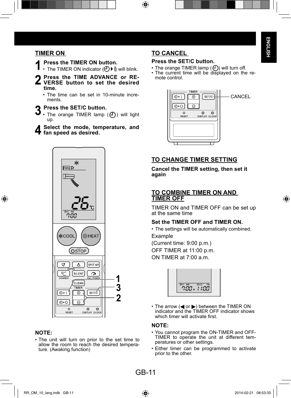 Gb-11 | Sharp AY-XPC12RR-AE-X12RR User Manual | Page 13 / 164