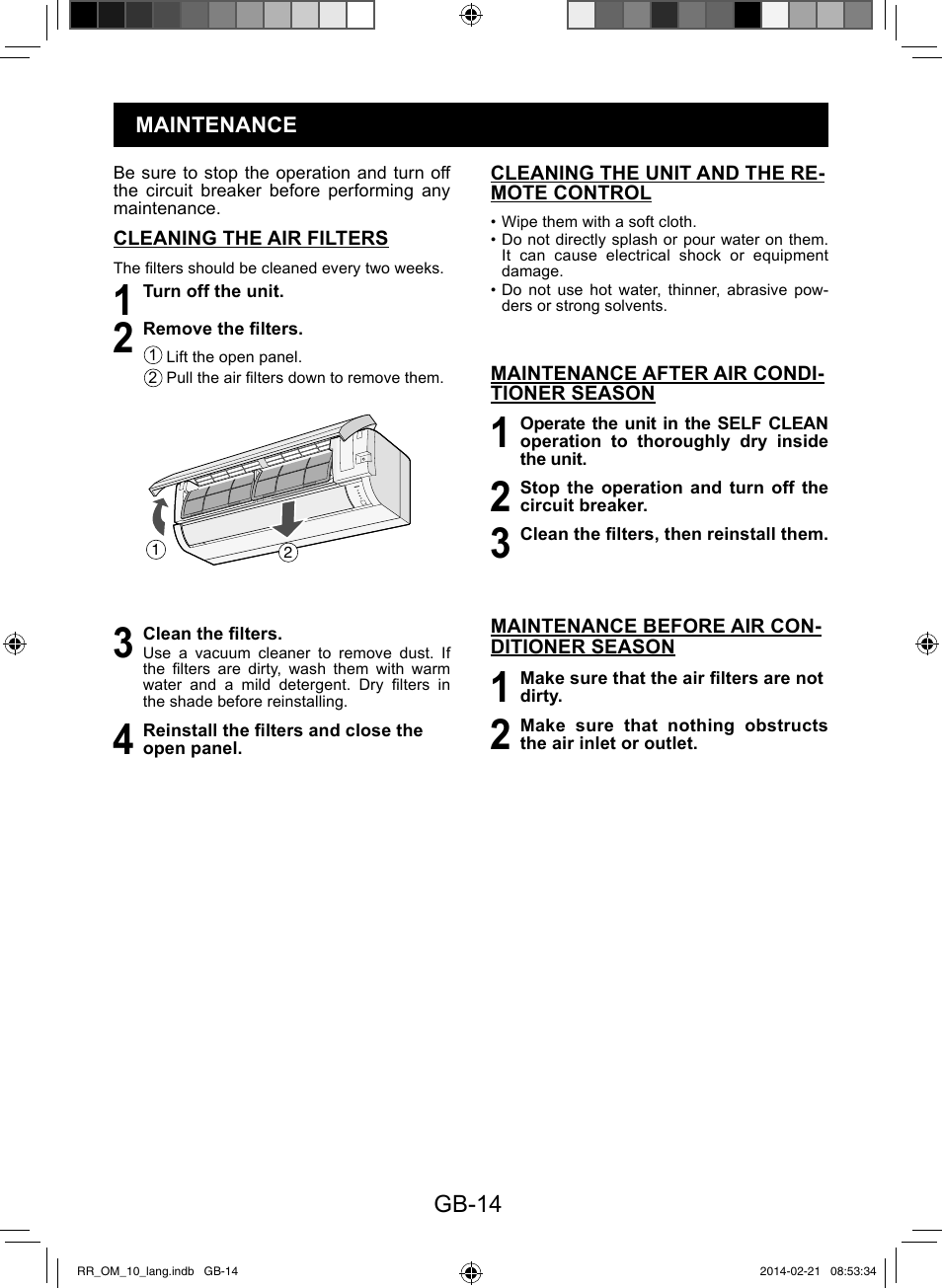 Sharp AY-XPC12RR-AE-X12RR User Manual | Page 16 / 164