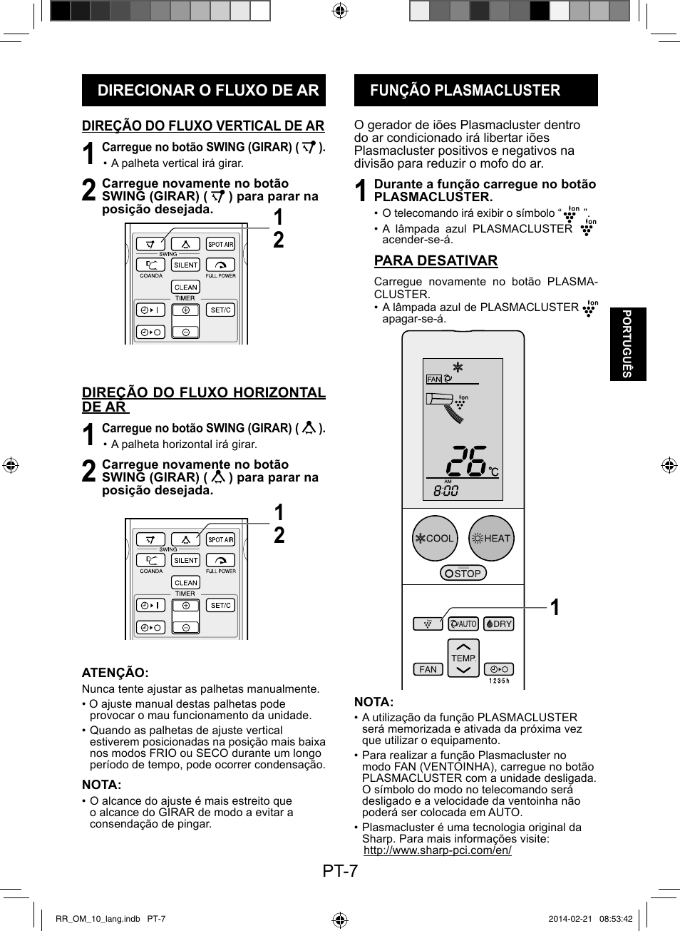 Pt-7 | Sharp AY-XPC12RR-AE-X12RR User Manual | Page 57 / 164