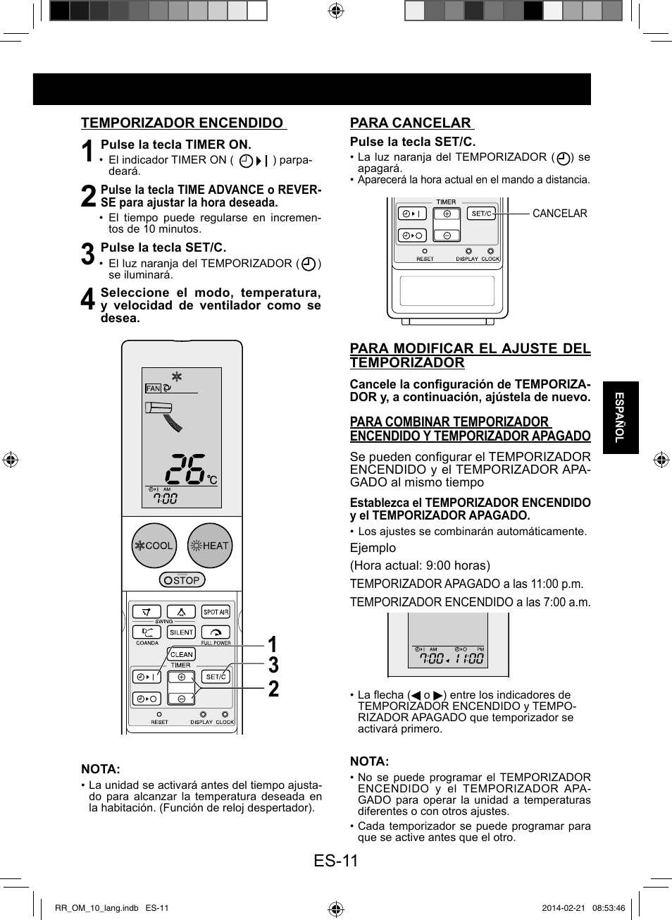 Es-11 | Sharp AY-XPC12RR-AE-X12RR User Manual | Page 77 / 164