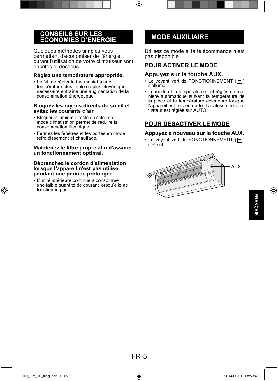 Fr-5 | Sharp AY-XPC12RR-AE-X12RR User Manual | Page 87 / 164