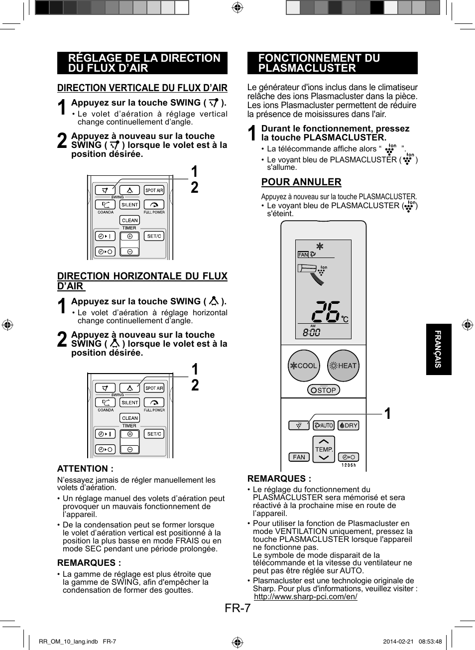 Fr-7 | Sharp AY-XPC12RR-AE-X12RR User Manual | Page 89 / 164
