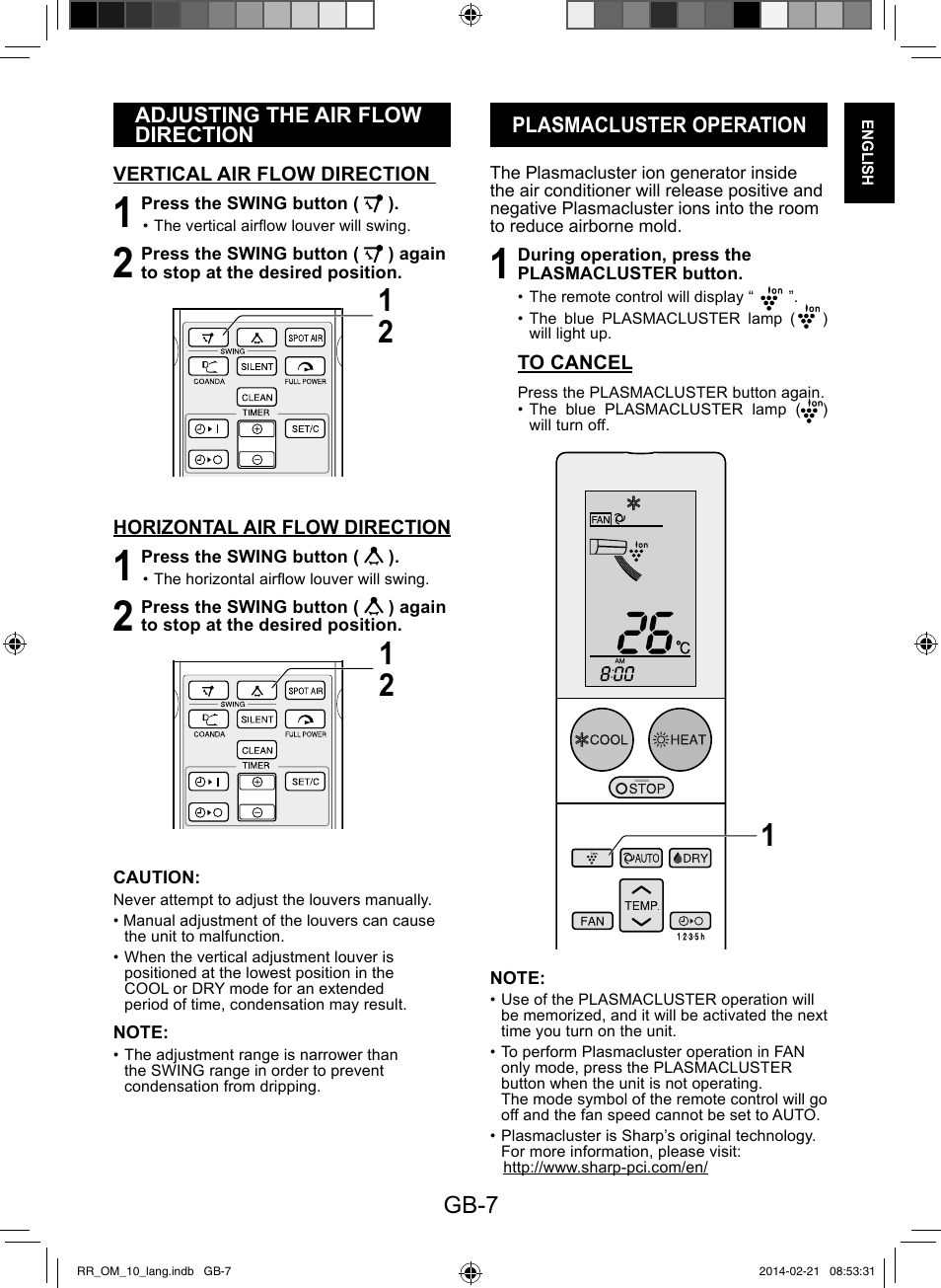 Gb-7 | Sharp AY-XPC12RR-AE-X12RR User Manual | Page 9 / 164
