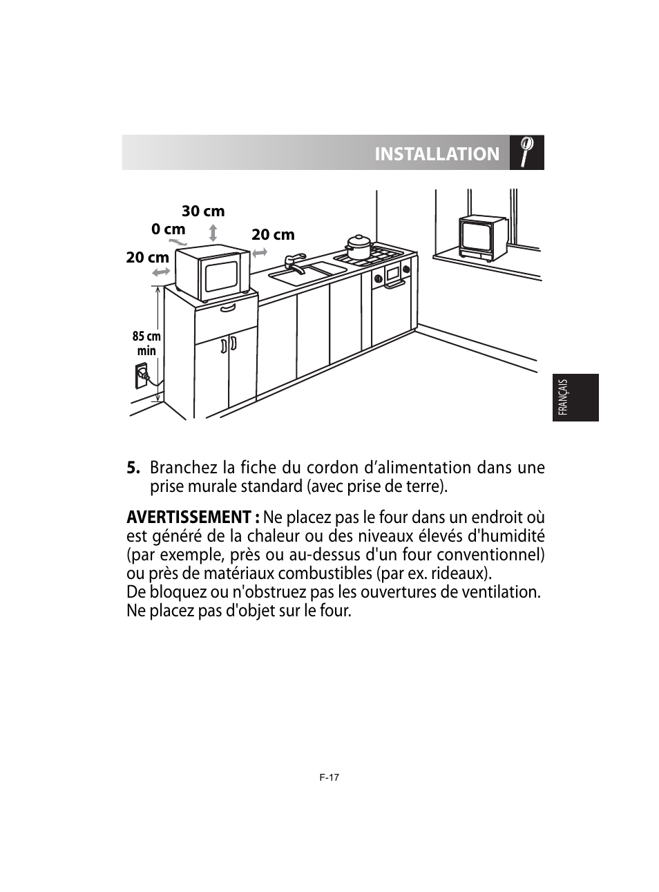 Installation | Sharp R-842INE User Manual | Page 103 / 312