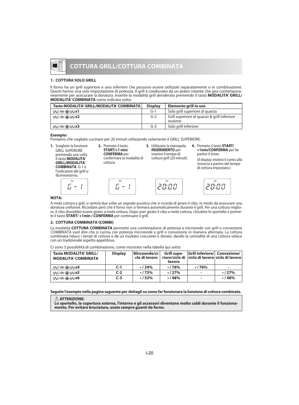 Cottura grill/cottura combinata | Sharp R-842INE User Manual | Page 134 / 312