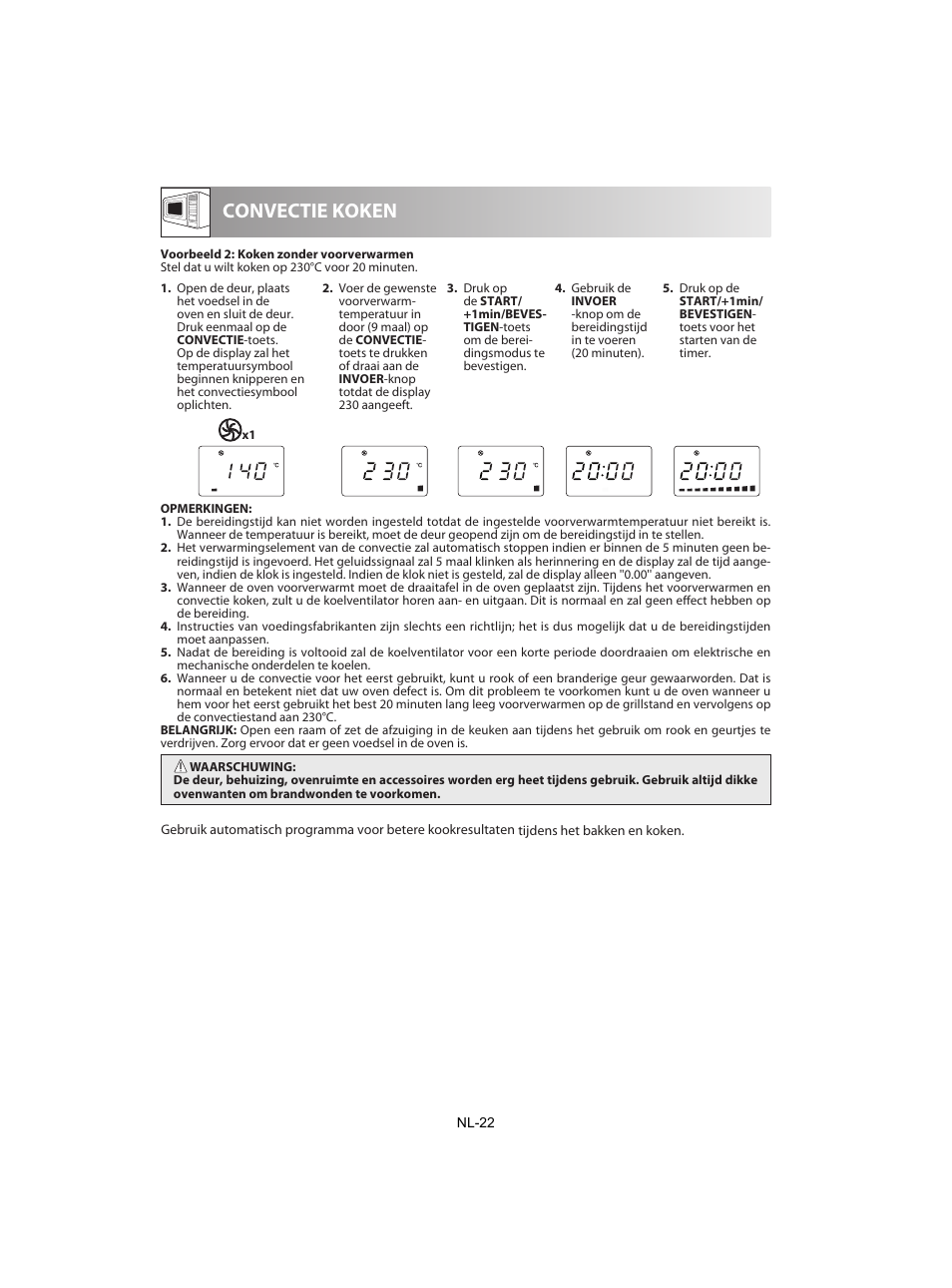 Convectie koken | Sharp R-842INE User Manual | Page 164 / 312