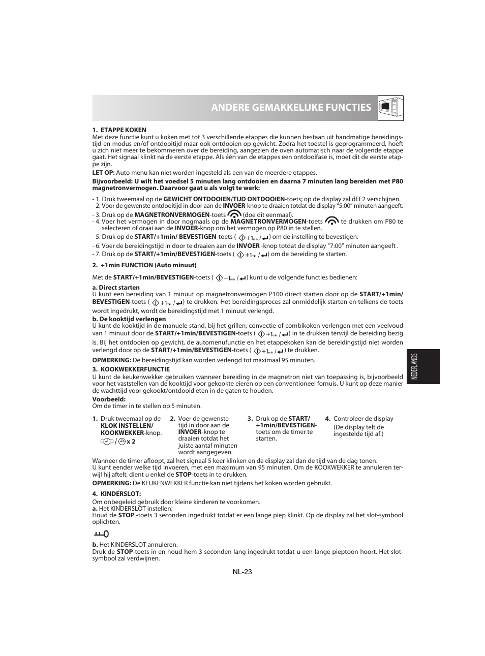 Andere gemakkelijke functies, Nederlands | Sharp R-842INE User Manual | Page 165 / 312