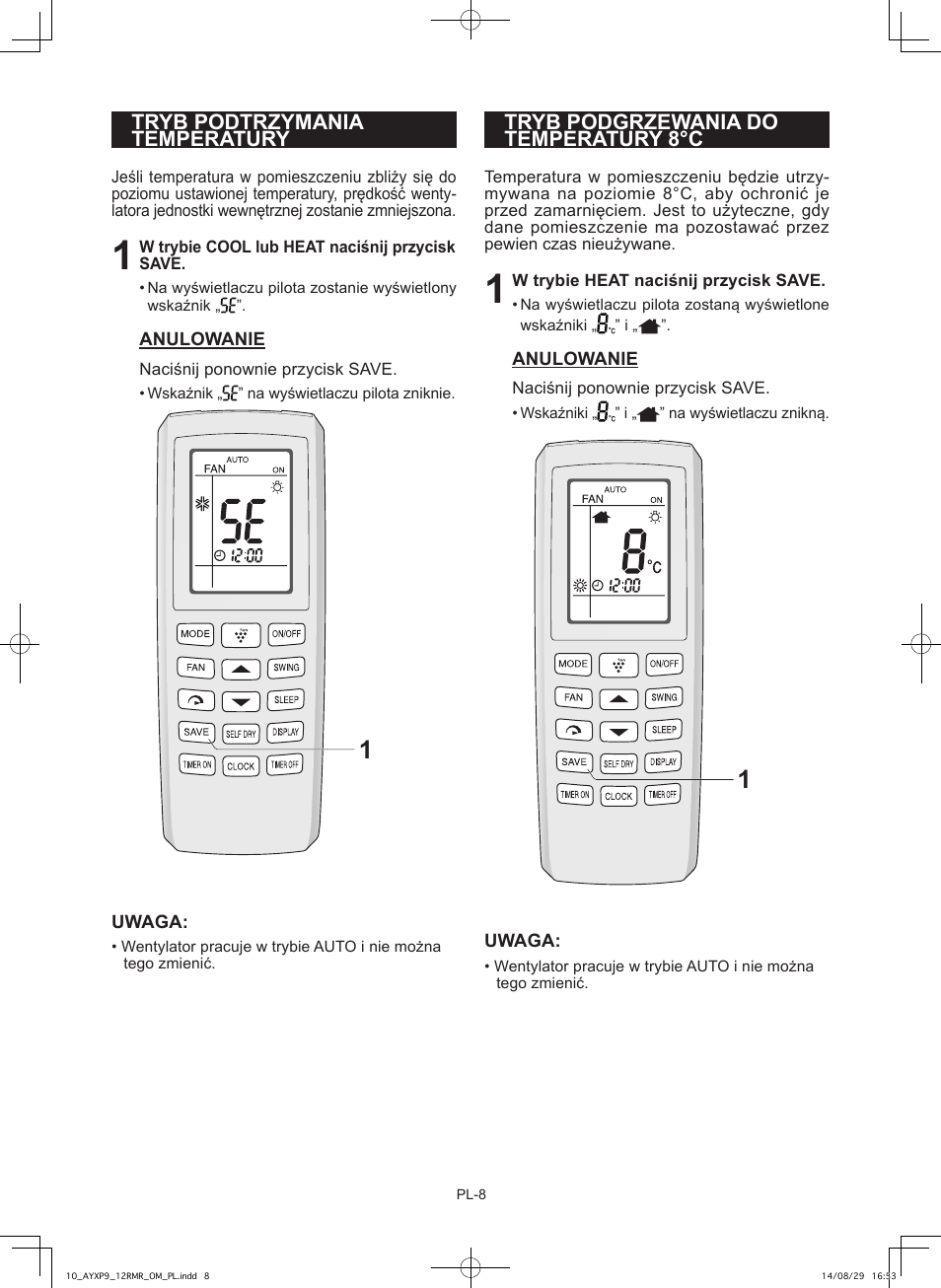 Sharp AY-XP9RMR-AE-X9RMR User Manual | Page 136 / 144