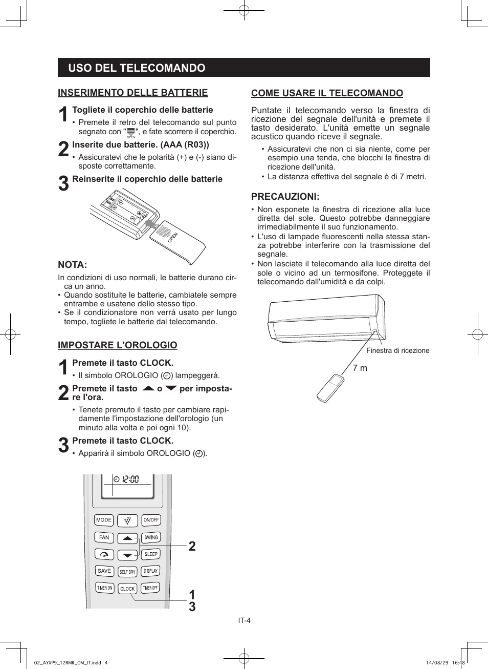 Sharp AY-XP9RMR-AE-X9RMR User Manual | Page 20 / 144
