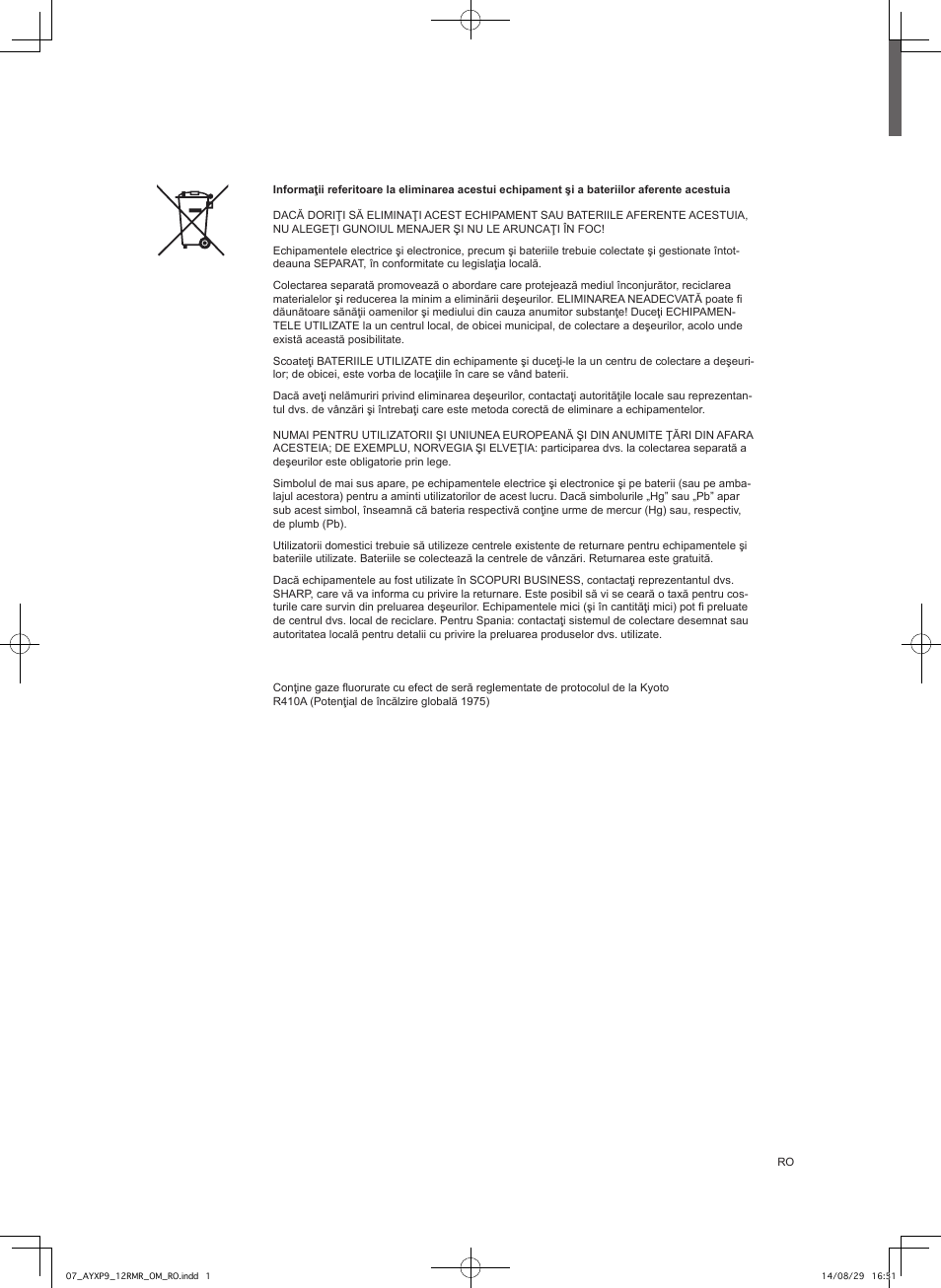 Sharp AY-XP9RMR-AE-X9RMR User Manual | Page 86 / 144