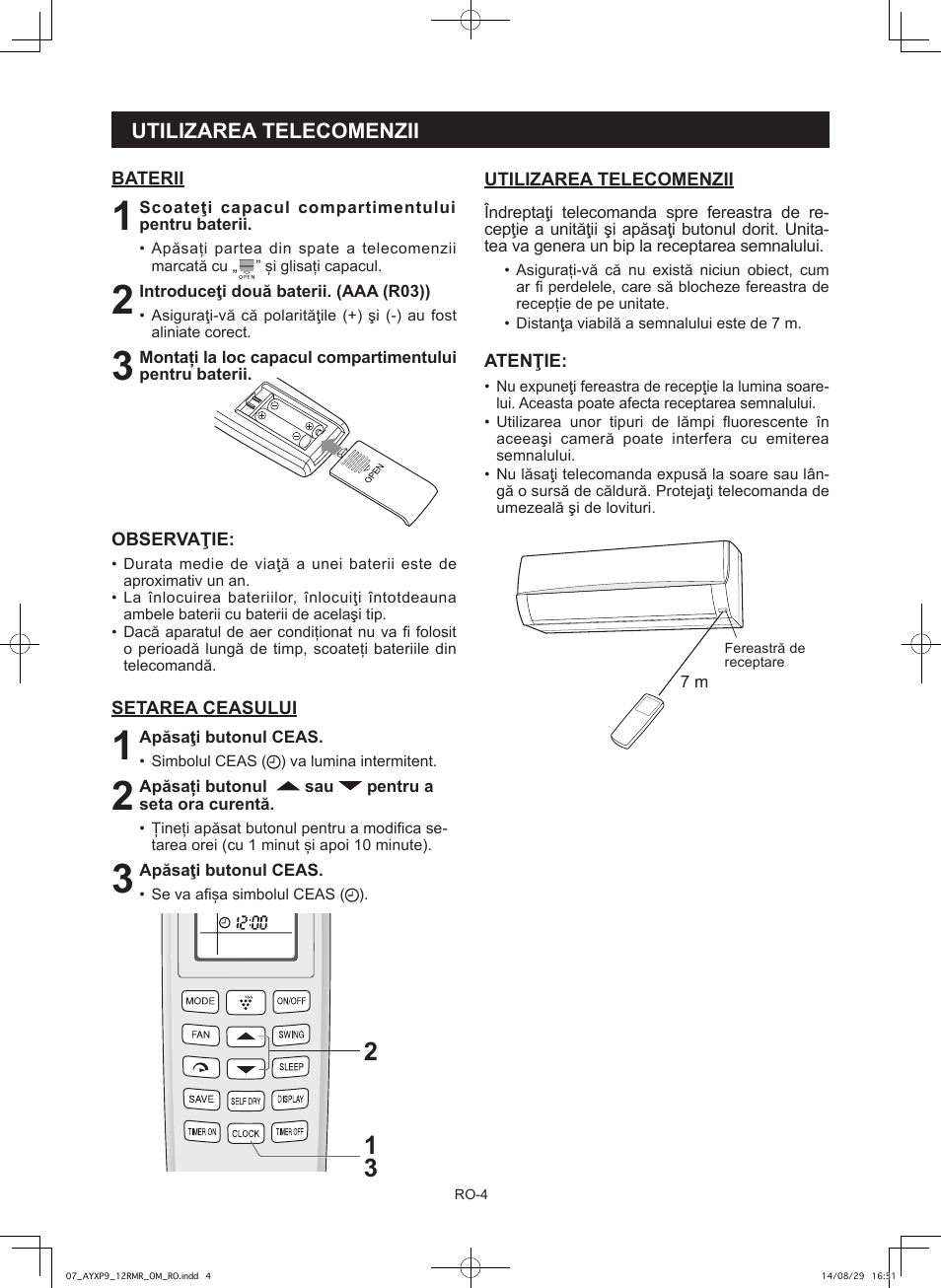 Sharp AY-XP9RMR-AE-X9RMR User Manual | Page 90 / 144