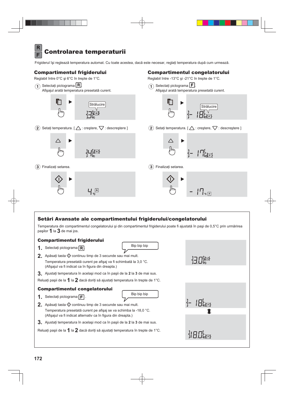Controlarea temperaturii | Sharp SJ-FS820VSL User Manual | Page 172 / 308