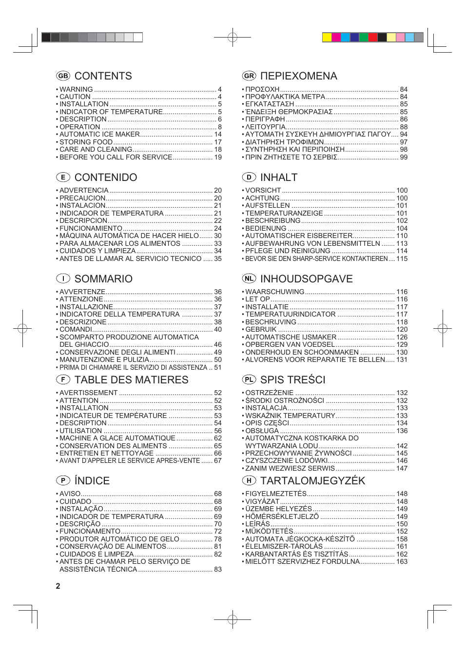 Sharp SJ-FS820VSL User Manual | Page 2 / 308