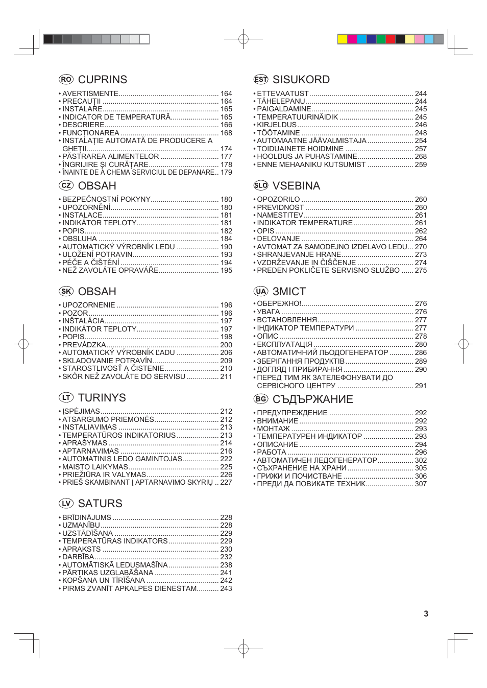 Sharp SJ-FS820VSL User Manual | Page 3 / 308