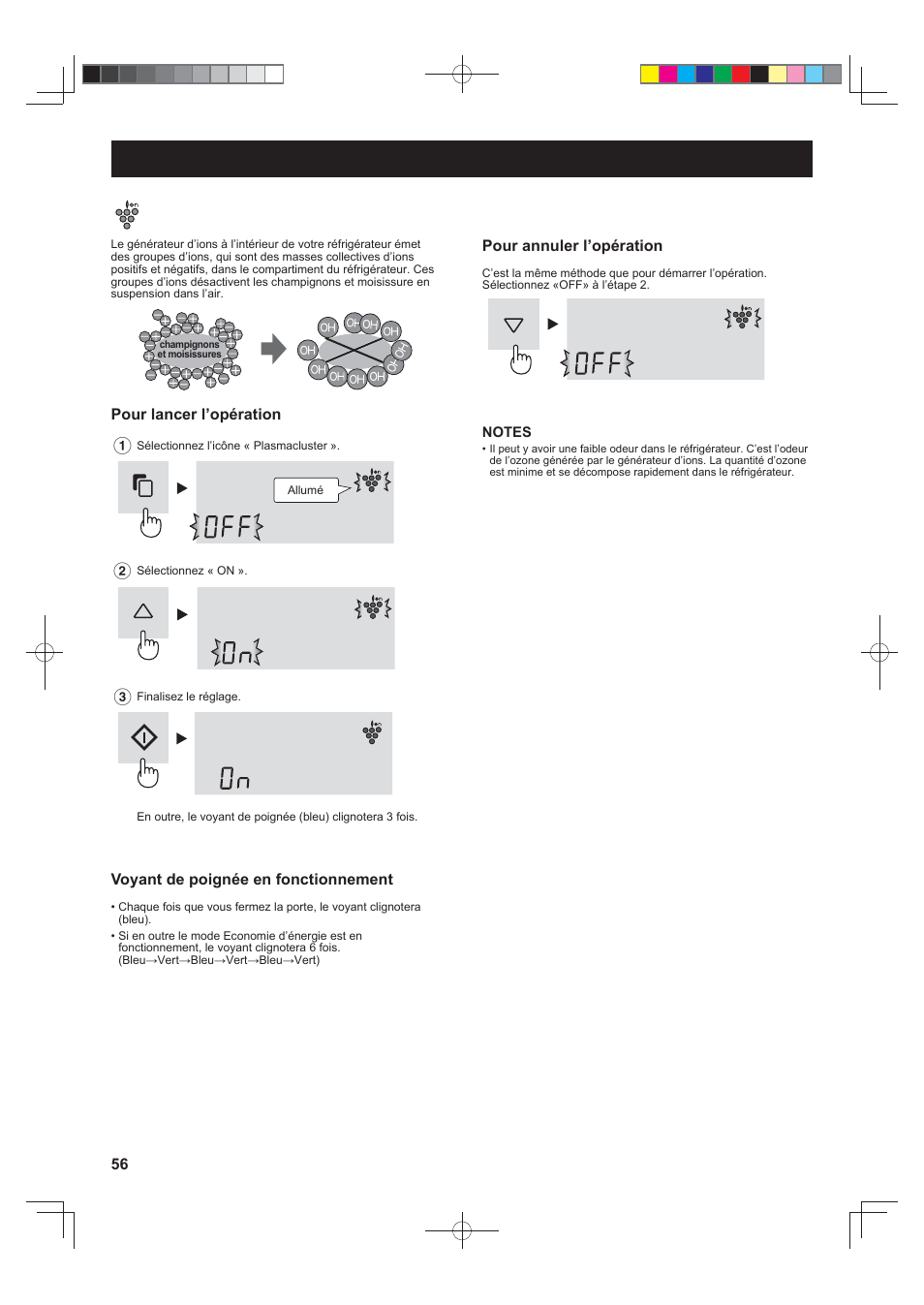 Utilisation, Ioniseur «plasmacluster | Sharp SJ-FS820VSL User Manual | Page 56 / 308