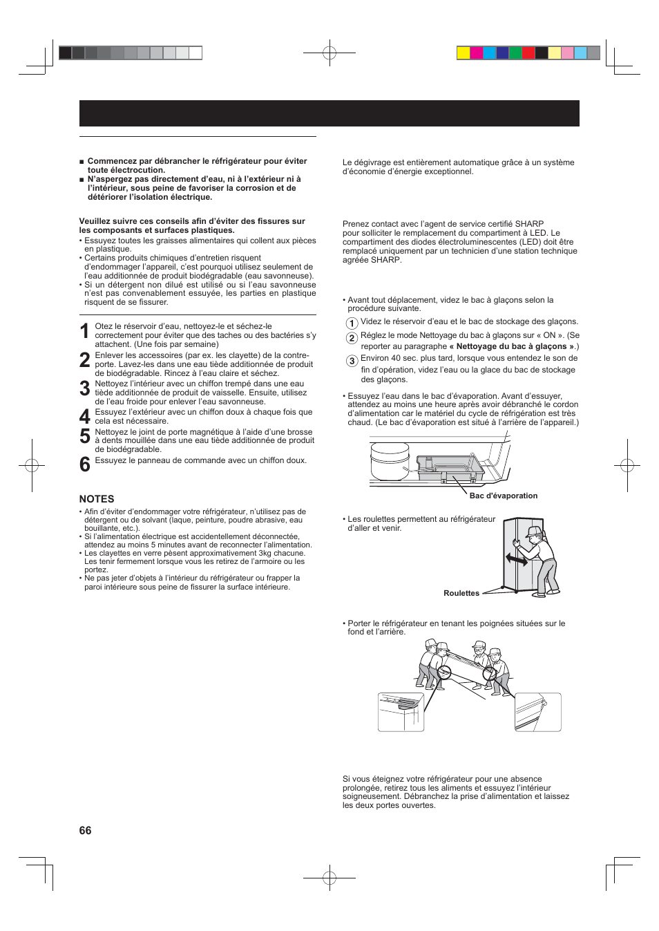 Entretien et nettoyage | Sharp SJ-FS820VSL User Manual | Page 66 / 308