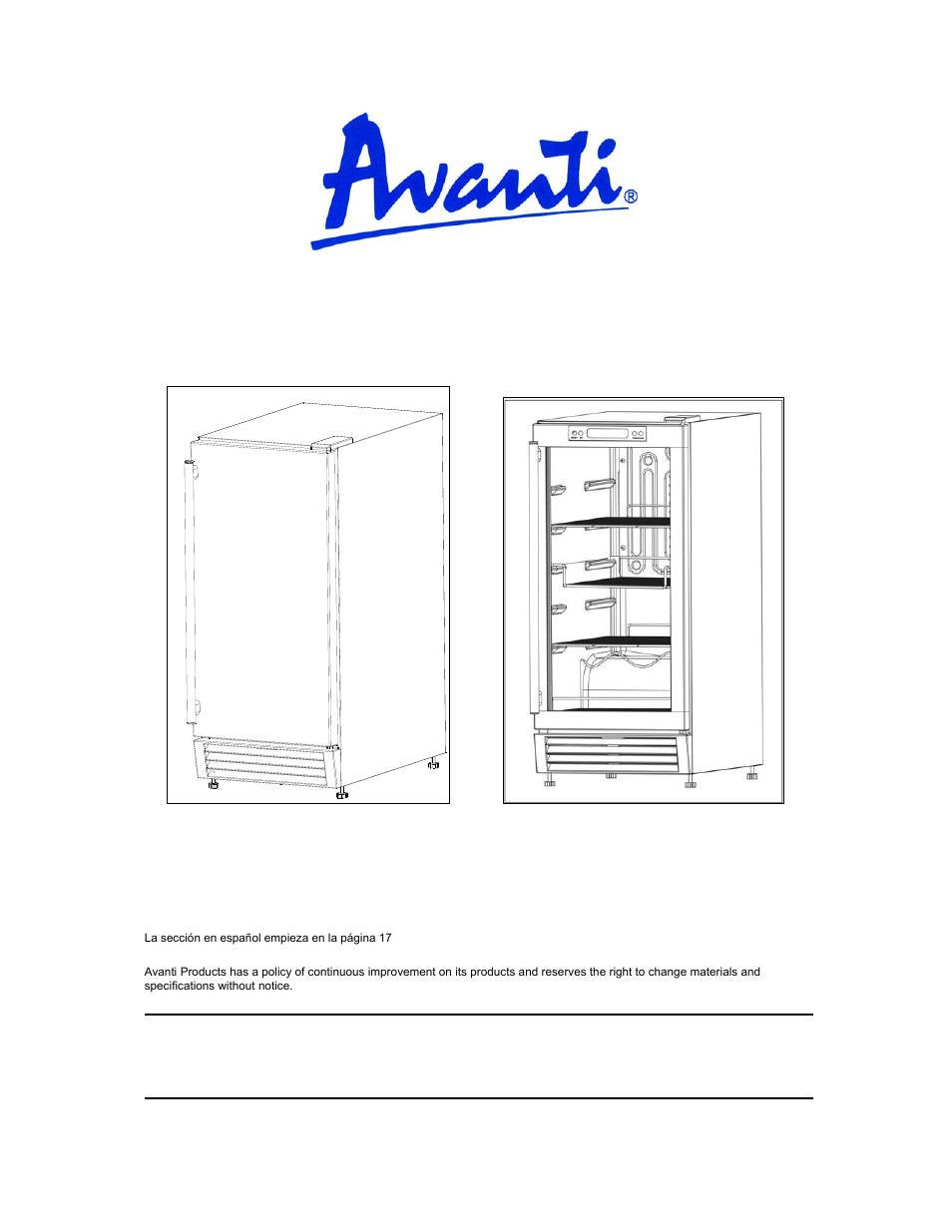 Avanti OBC33SSD User Manual | 29 pages