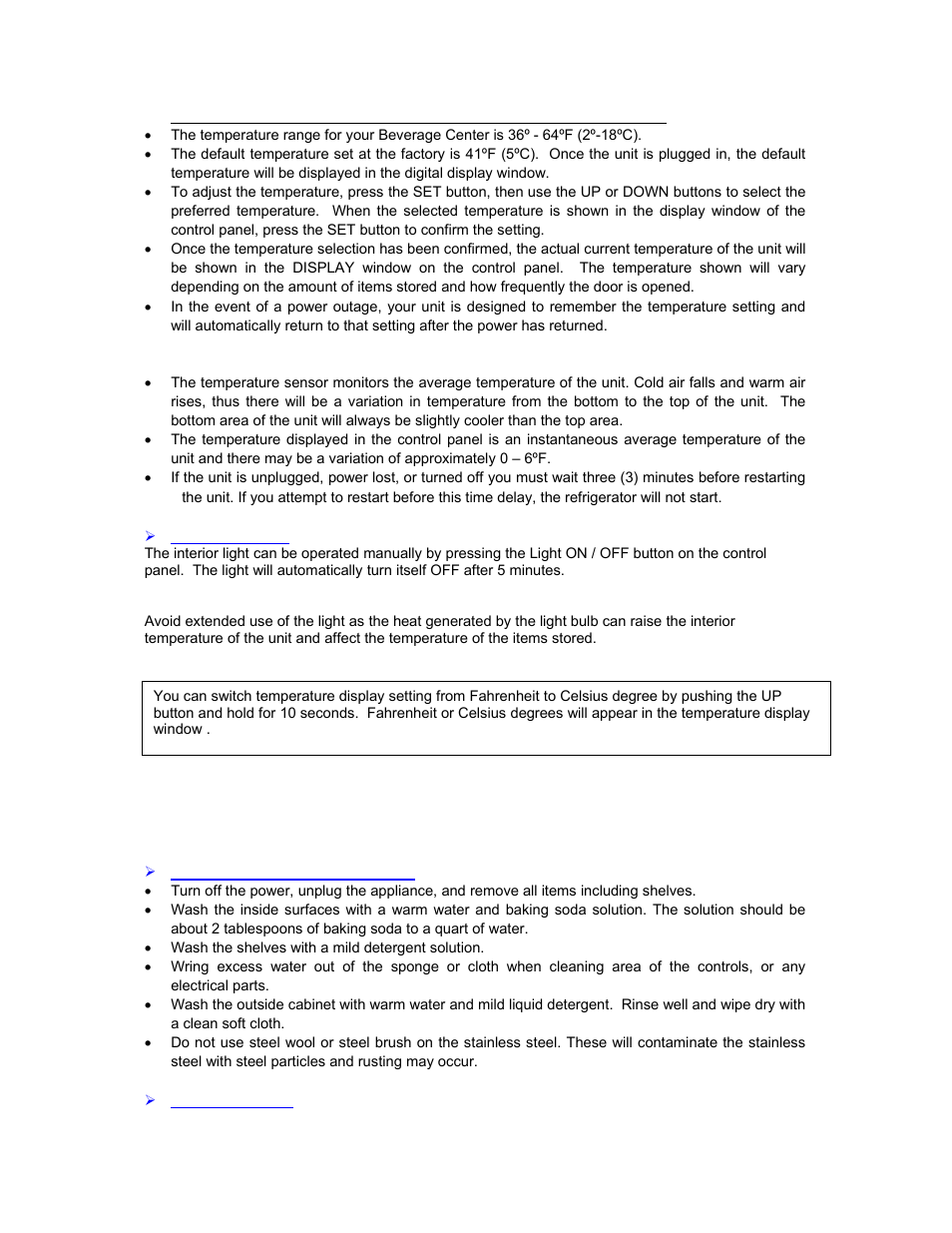Avanti OBC33SSD User Manual | Page 13 / 29