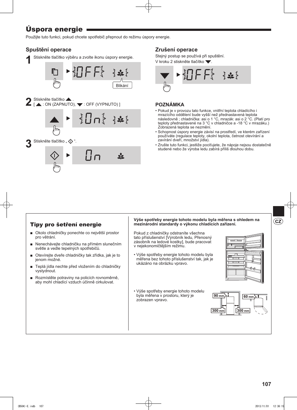 Úspora energie | Sharp SJ-GC680VSL User Manual | Page 107 / 184
