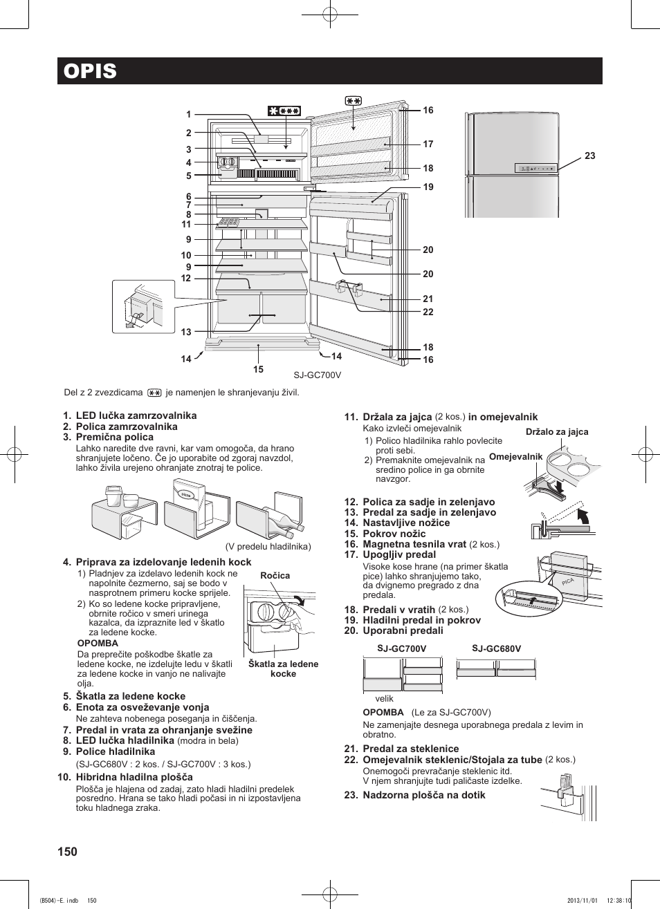 Opis | Sharp SJ-GC680VSL User Manual | Page 150 / 184
