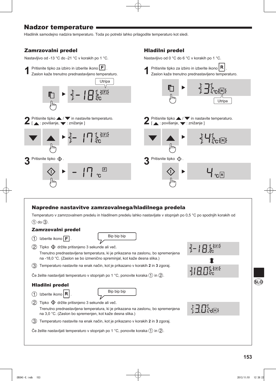 Nadzor temperature | Sharp SJ-GC680VSL User Manual | Page 153 / 184