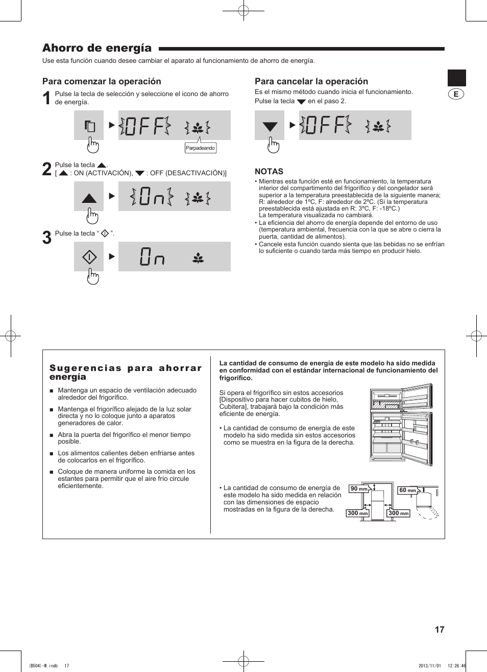 Ahorro de energía | Sharp SJ-GC680VSL User Manual | Page 17 / 184