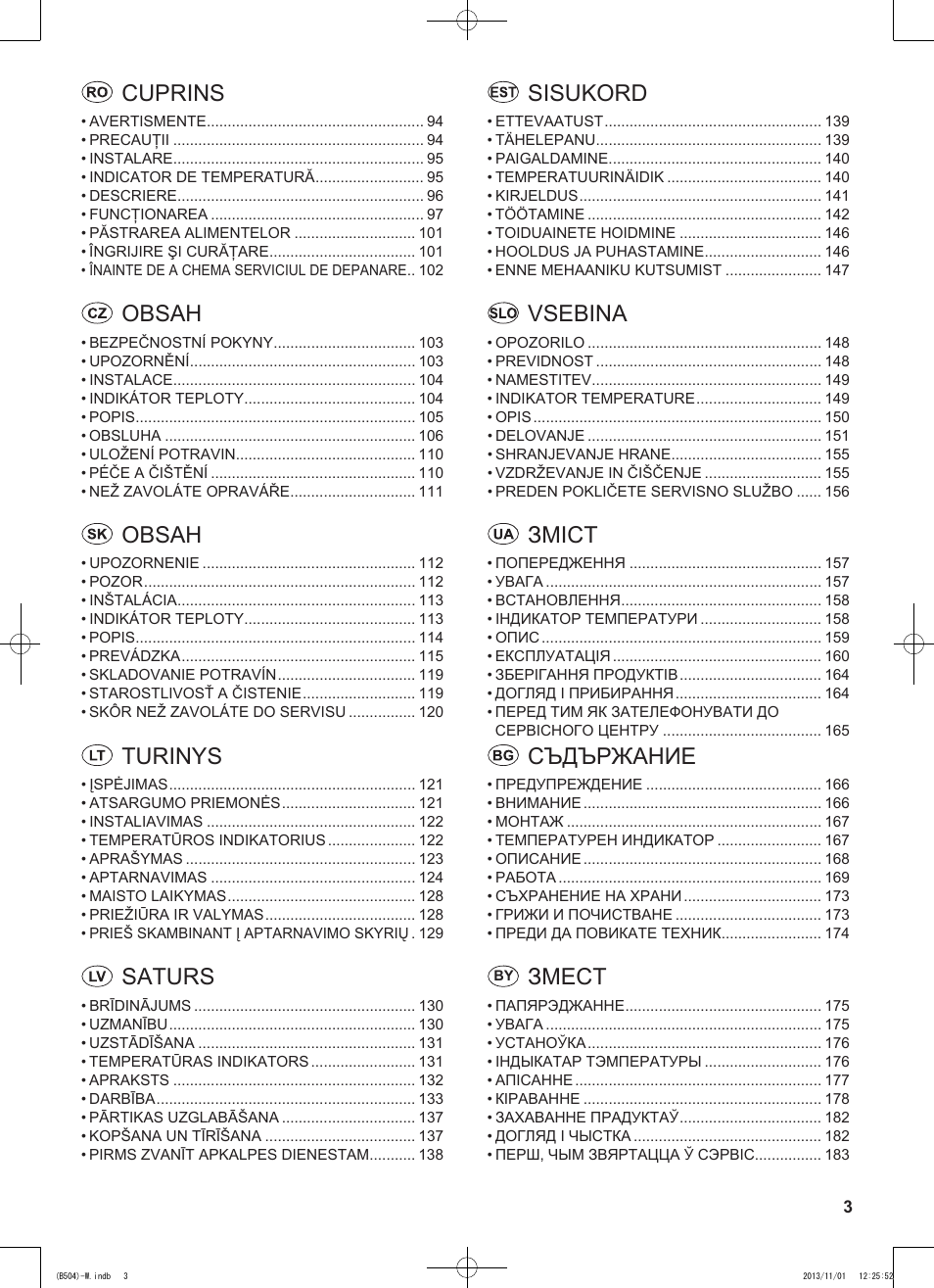 Sharp SJ-GC680VSL User Manual | Page 3 / 184