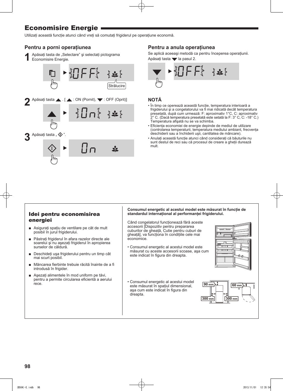 Economisire energie | Sharp SJ-GC680VSL User Manual | Page 98 / 184