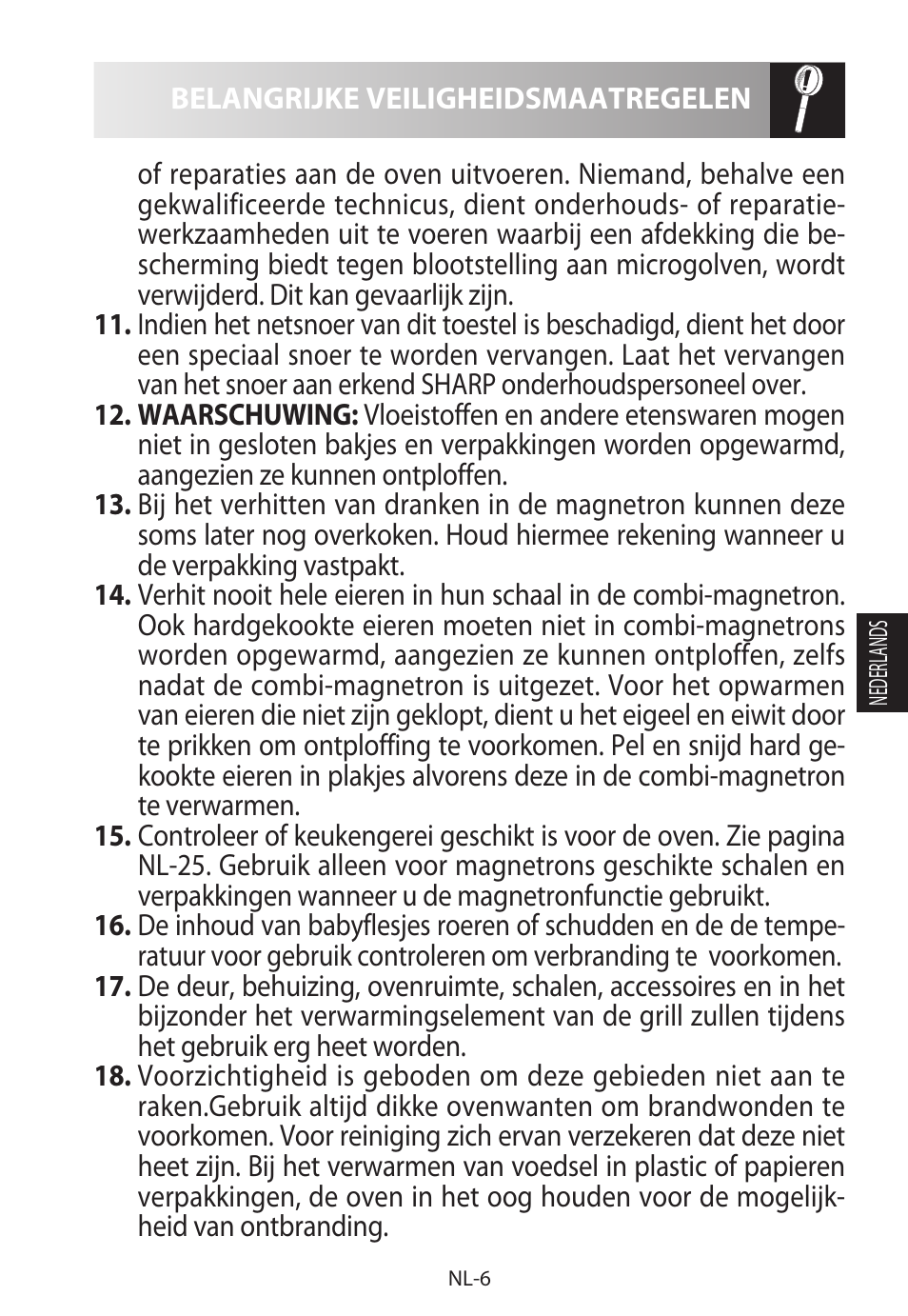 Sharp R-822STWE User Manual | Page 113 / 266