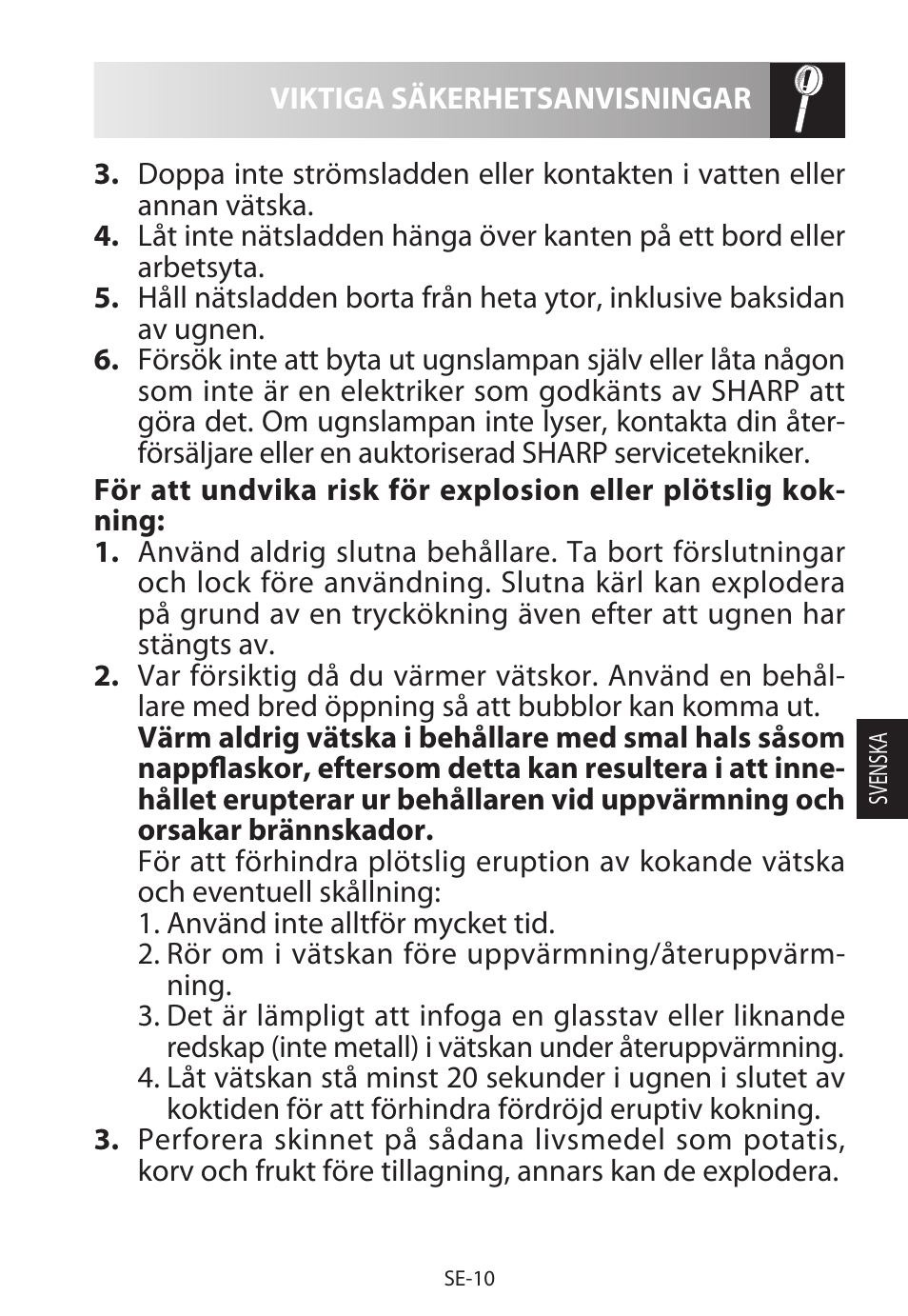 Sharp R-822STWE User Manual | Page 143 / 266