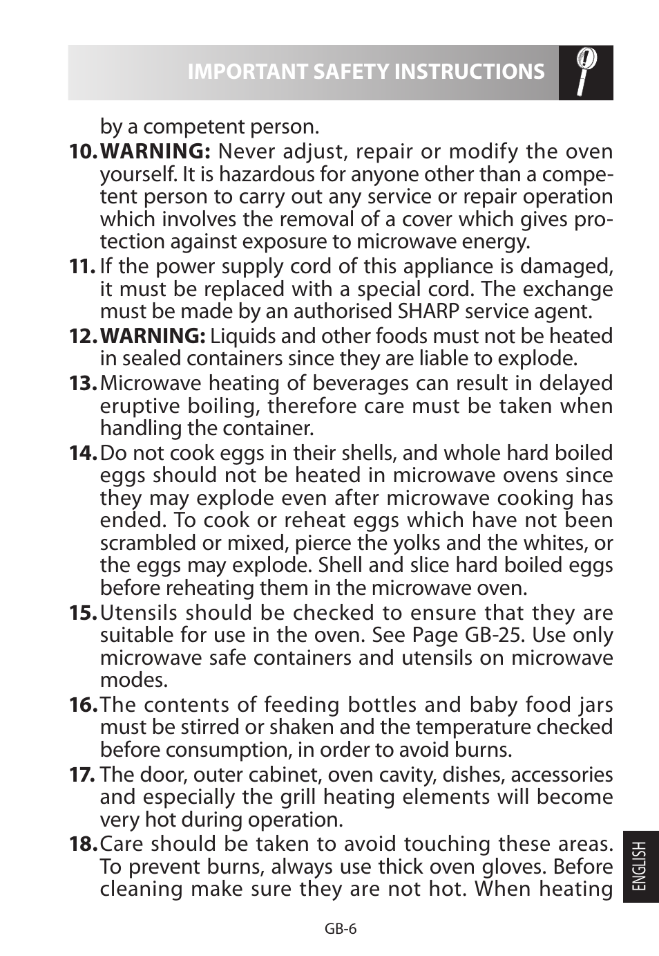 Sharp R-822STWE User Manual | Page 243 / 266