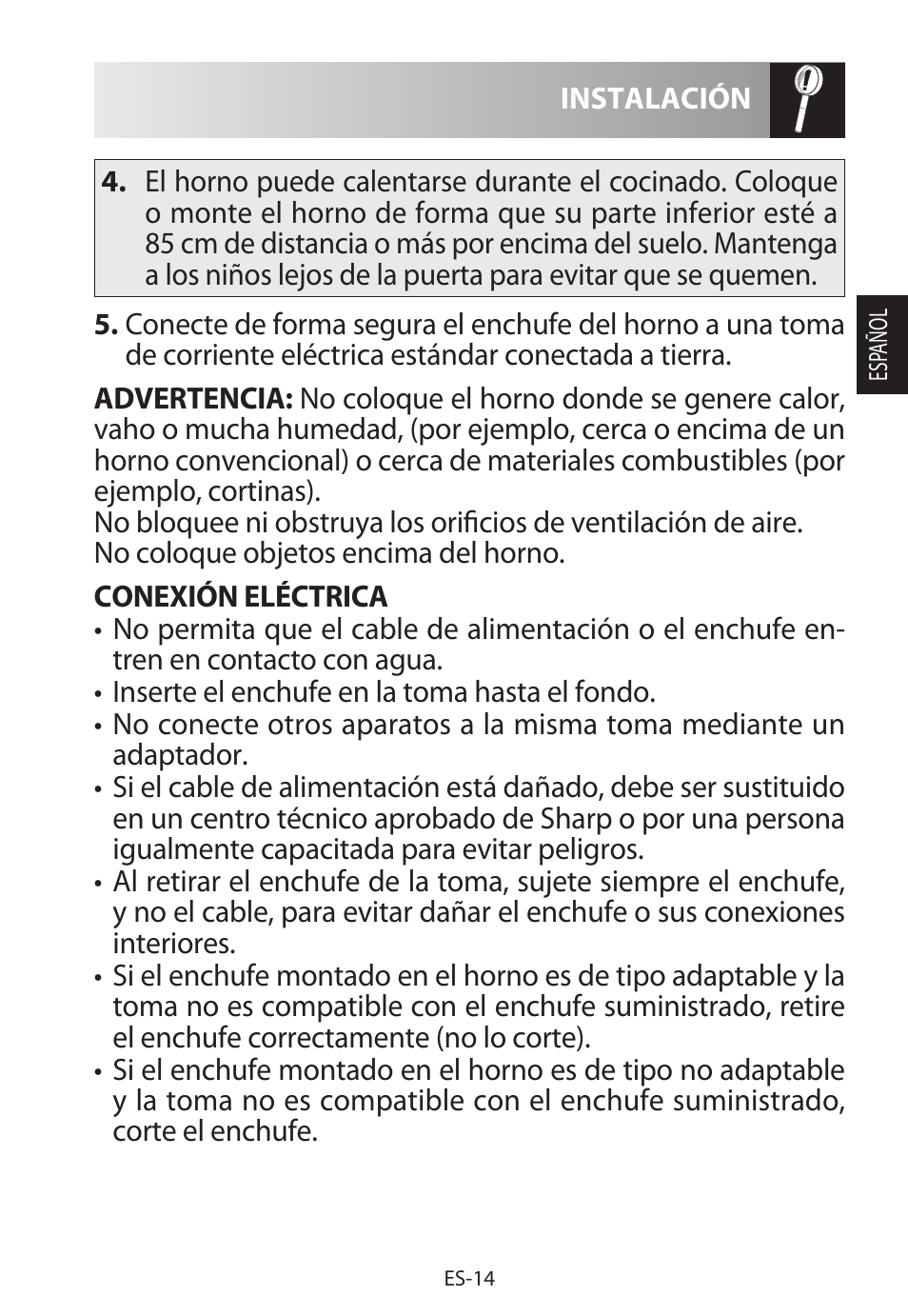 Sharp R-822STWE User Manual | Page 43 / 266