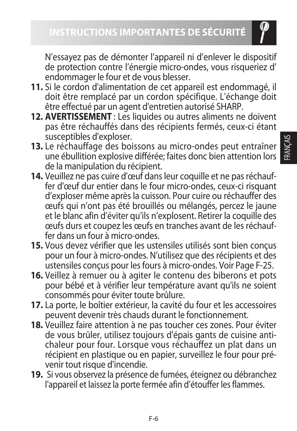 Sharp R-822STWE User Manual | Page 61 / 266