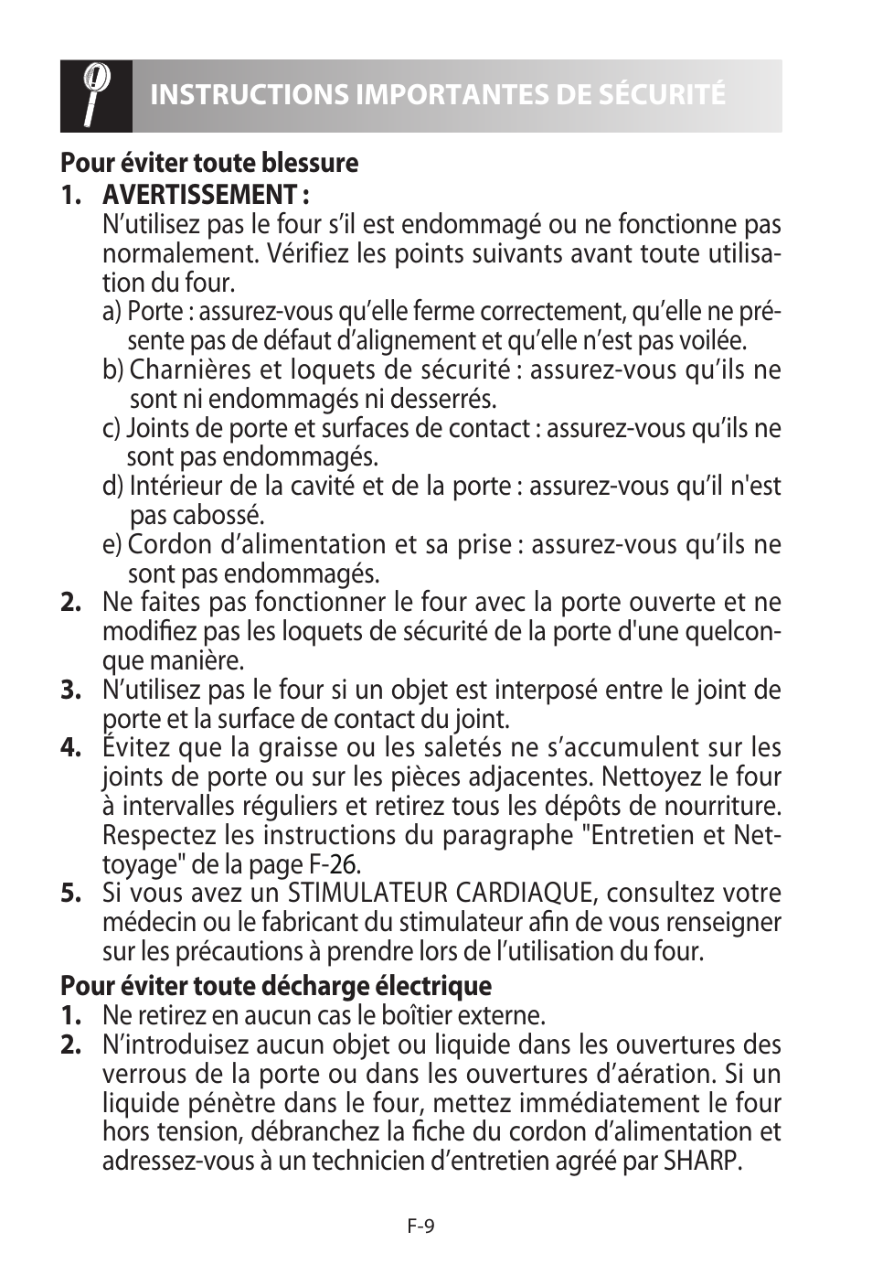 Sharp R-822STWE User Manual | Page 64 / 266